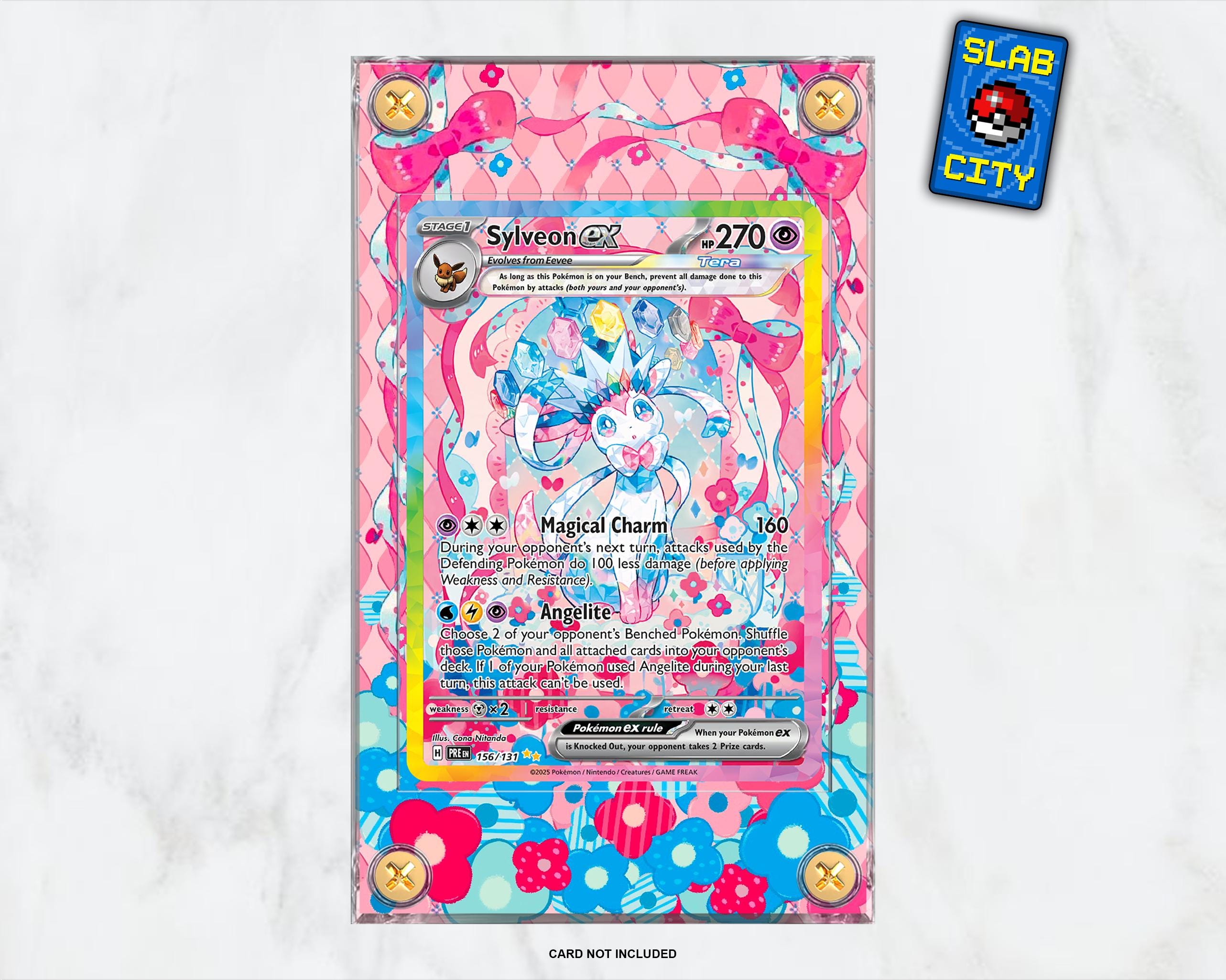 Sylveon EX #156 Prismatic Evolutions - Extended Artwork Pokmon Card  Display Case - Etsy