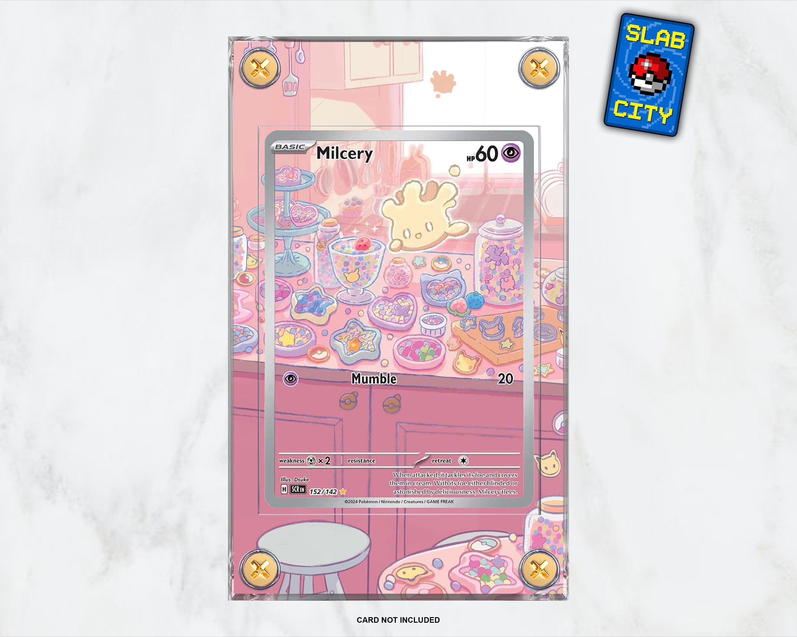 milcery pokemon card full art - 152/142 Stellar Crown - Illustration Rare IR [Psychic][Colorless] Tackle 20. Milcrey #152 Stellar Crown -