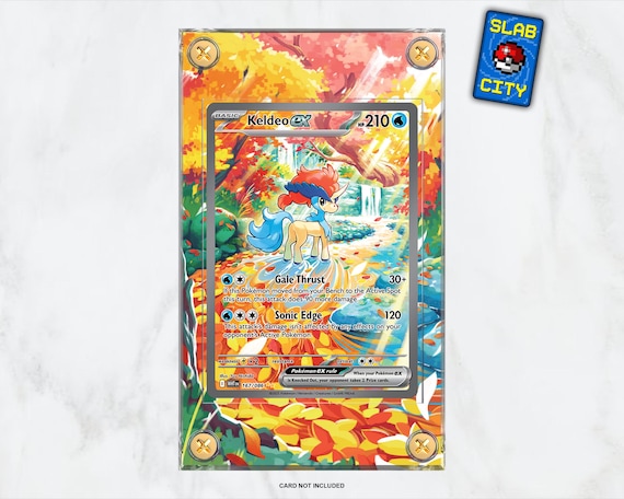 Keldeo Ex #167 White Flare - Extended Artwork Pokmon Card Display Case - Etsy Keldeo Ex #167 White Flare - Extended Artwork Pokmon Card Display Case - Etsy