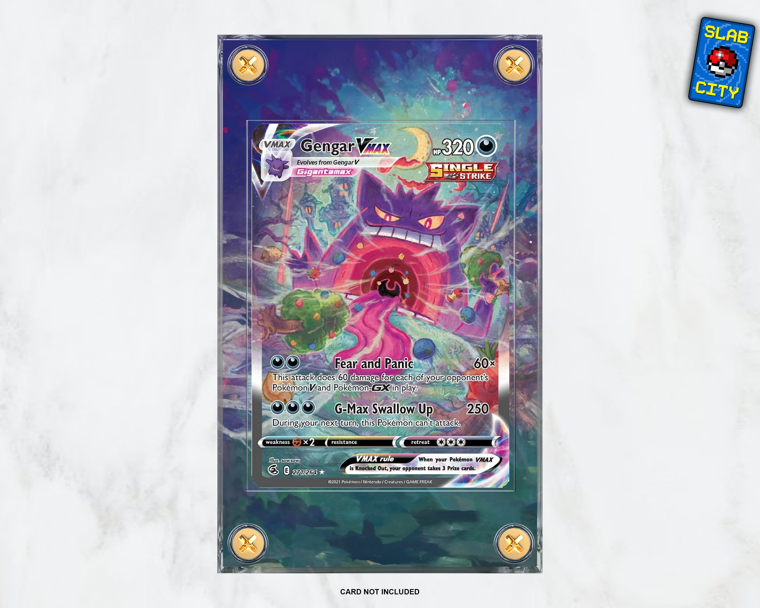 Gengar VMAX #271 Fusion Strike - Extended Artwork Pokémon