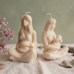 Soy Wax Motherhood Candle Set: "Mother's Embrace" & "Eternal Bond"