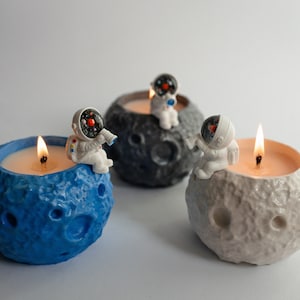 Moon Phase Soy Candle – Mystical Decor, Vegan Candle, Celestial Gift , Handmade home decor