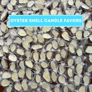 Set of 3/5/10 Oyster Shell Candles – Coastal Decor, Wedding Favors, Eco-Friendly Gifts