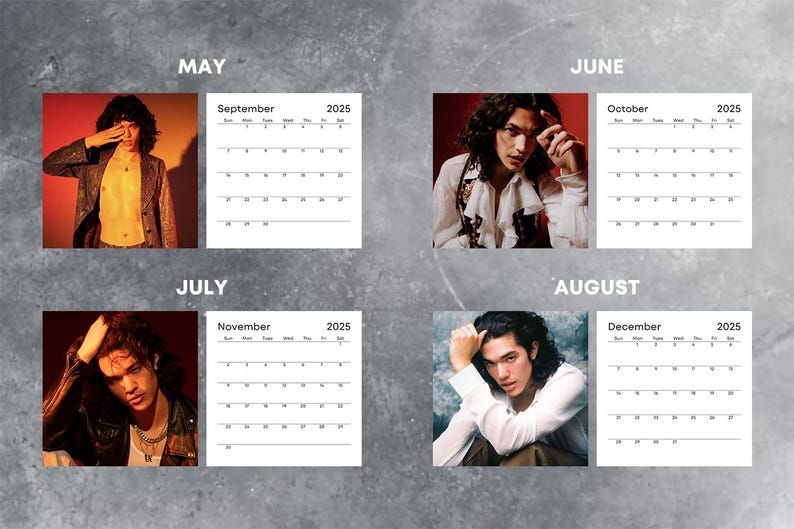 Conan Gray Wall Calendar 2025 Celeb 2025 Calendar Kid Krow Album Hit Conan Gray Wall Calendar 2025 Celeb 2025 Calendar Kid Krow Album Hit