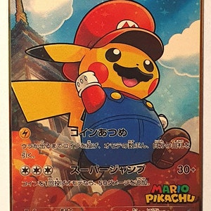 Pokemon Metall Gold Solid Super Mario Japanisch Pikachu Sammeln Fun Art Perfektes Geschenk
