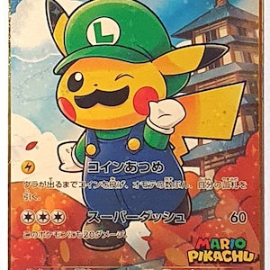 Pokemon Metall Gold Solid Luigi Japanisch Pikachu Sammeln Fun Art Perfektes Geschenk