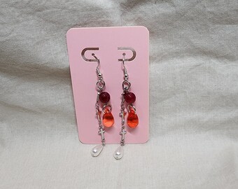 Boucles d'oreilles Croix d'Argent Vampire