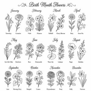 Custom Birth Flower Tattoo Design | Personalized Floral Bouquet with Meaningful Elements | Digital Tattoo Art | Made to Order Ink Design image 6