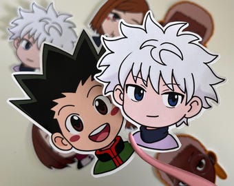 Gon & Killua Chibi-stickers - Hunter x Hunter-anime