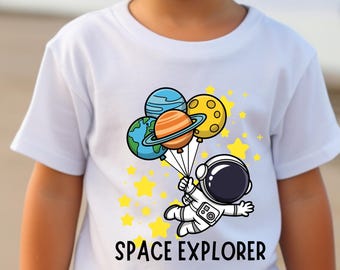 Toddler Space Explorer T-Shirt: Kids Astronaut Graphic Tee