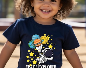 Toddler Space Explorer T-Shirt: Kids Astronaut Graphic Tee