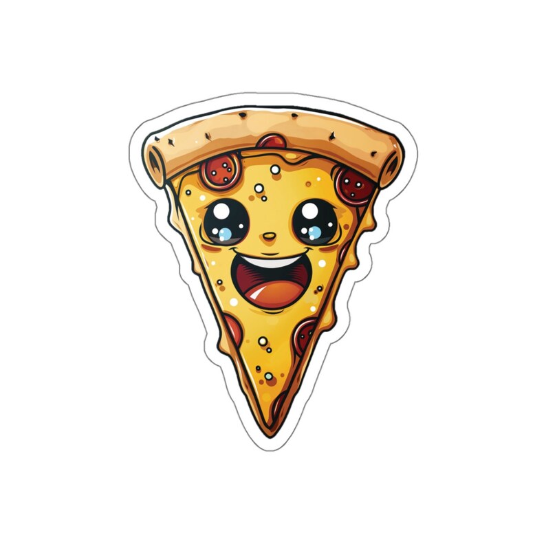 ICONYC Sticker - Kawaii Pizza - Etsy