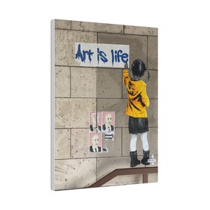 Matte Canvas, Stretched, 0.75&quot; - Street Art is Life
