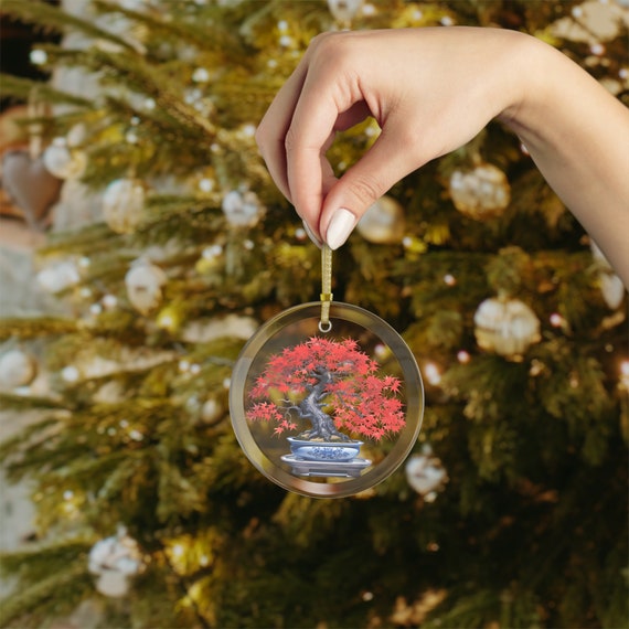 Glass Ornament - Japanese Maple Bonsai - Etsy