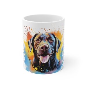 Ceramic Mug 11oz -  Chocolate Lab