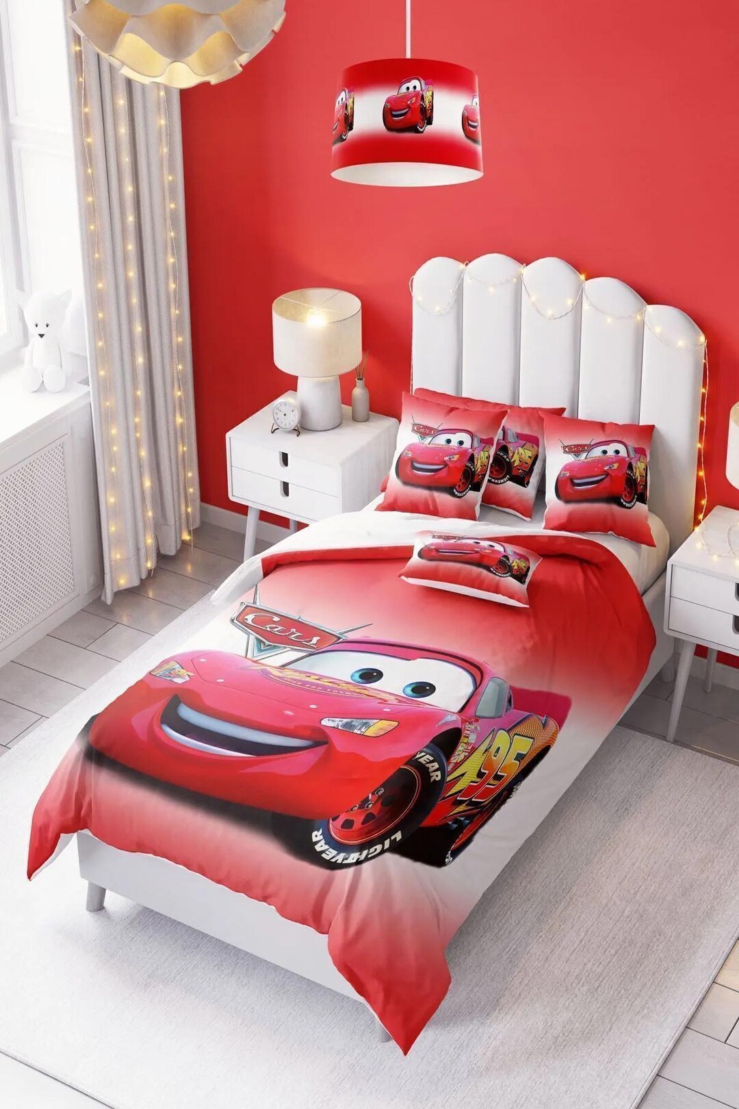 Kids' Cars Bedding Set Ultra-soft and Cozy Duvet Cover & Pillowcase ...
