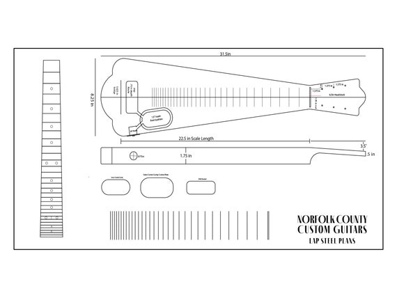 Lap steel 2024 guitar scale length