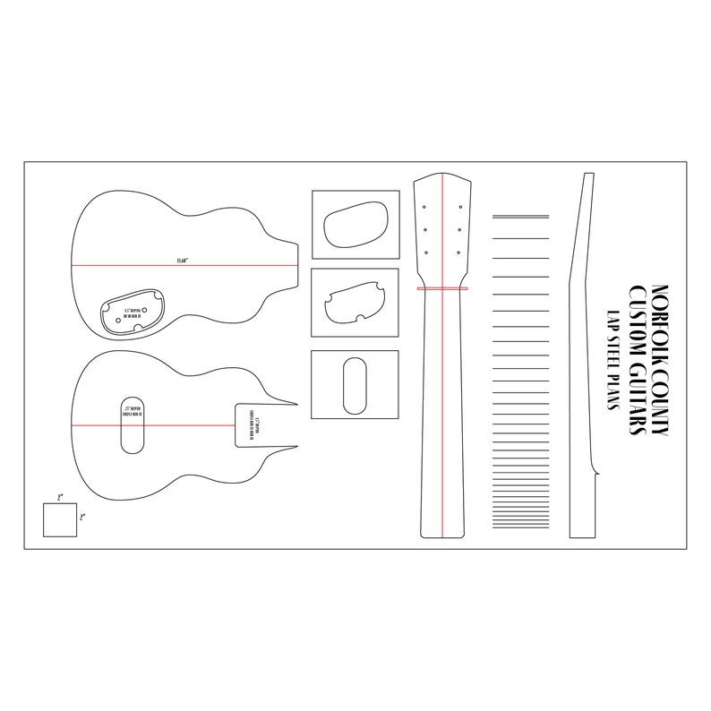 Deluxe Lap Steel Guitar Plans Downloadable PDF Etsy