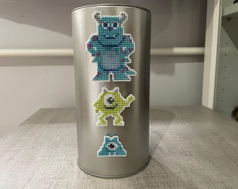 Mike and Sullivan  Keychains & Magnets set , Monster University, Monster inc