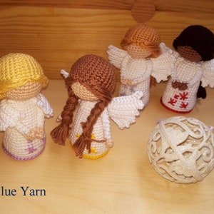 PATTERN Eng/Hun/Esp/Fr Christmas Angel Crochet Pattern, Amigurumi Angel Pattern image 5