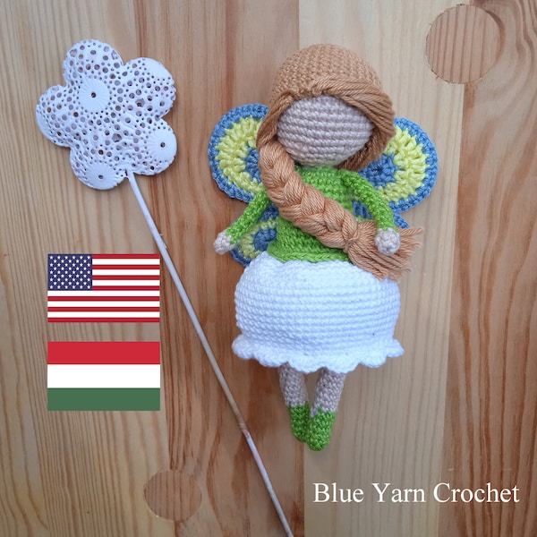 PATTERN ENG/HUN Spring Fairy Amigurumi Doll Waldorf Fairy