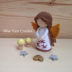 PATTERN Eng/Hun/Esp/Fr Christmas Angel Crochet Pattern, Amigurumi Angel Pattern image 4