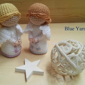 PATTERN Eng/Hun/Esp/Fr Christmas Angel Crochet Pattern, Amigurumi Angel Pattern image 3