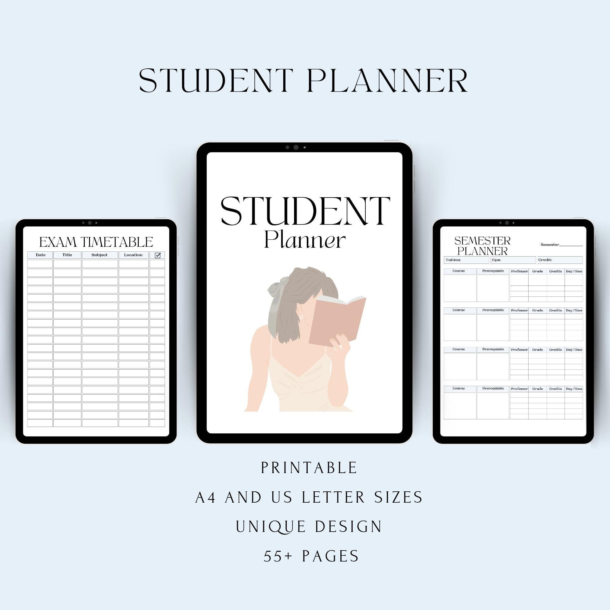 Ultimate Printable Student Planner 2024 2025, College Academic Student ...