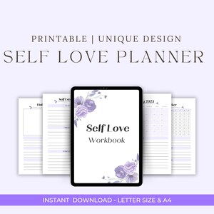2025 monthly planner, Mental Health Worksheet, Mindfulness Journal, Wellness Planner Bundle, Mood Tracker, Self care journal, self care