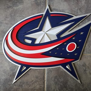 Columbus Blue Jackets Custom-made Wood Wall Decor.  | Wall Decor | Wall ART | Sign | Hockey | Man Cave | Columbus