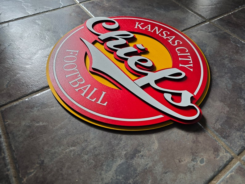 SmallBatchWood Kansas City Chiefs Wall Decor - Thumbnail 2