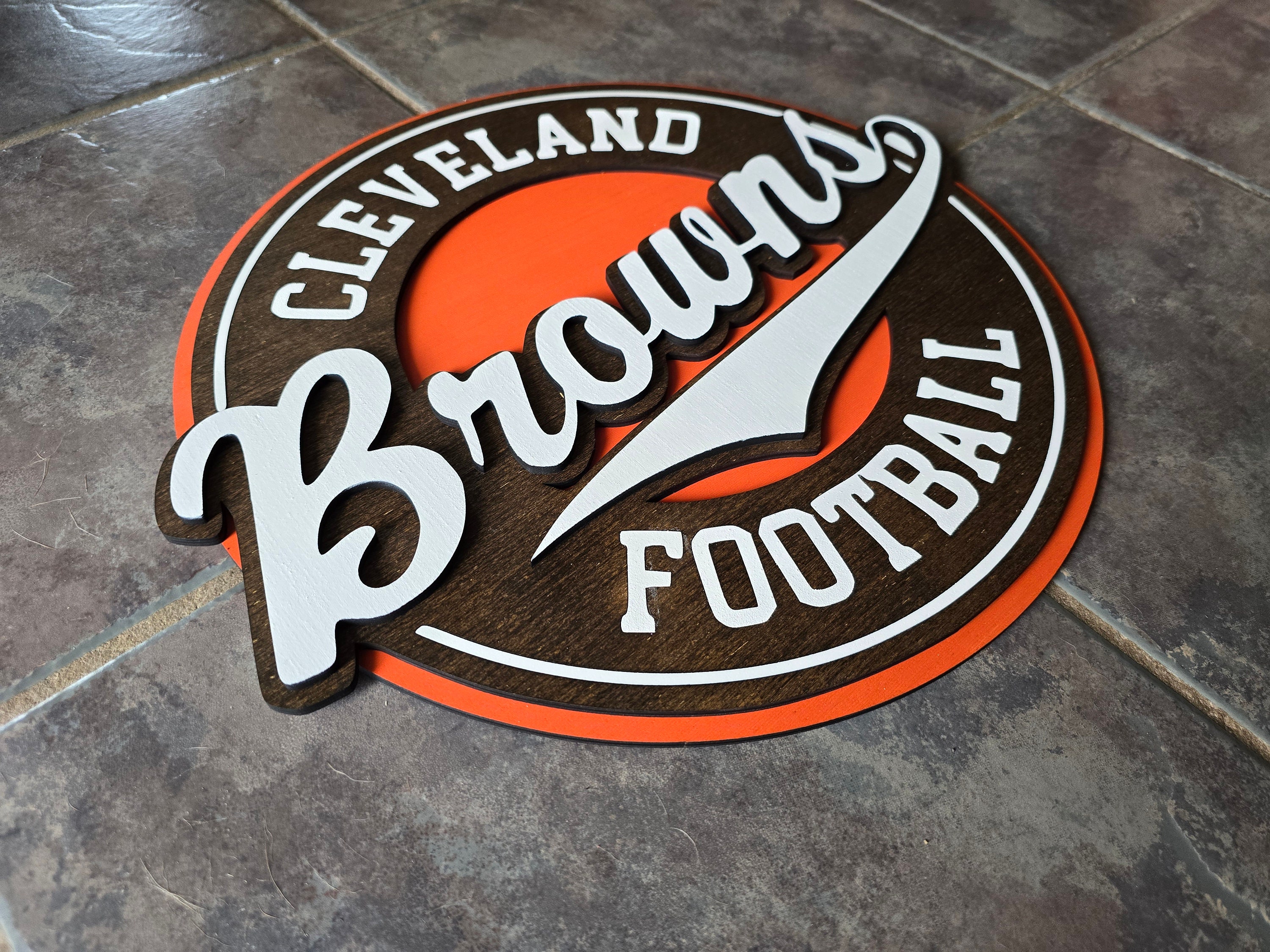 Cleveland Browns Home Sweet Home Wood Sign 6X12 Inch main image 0