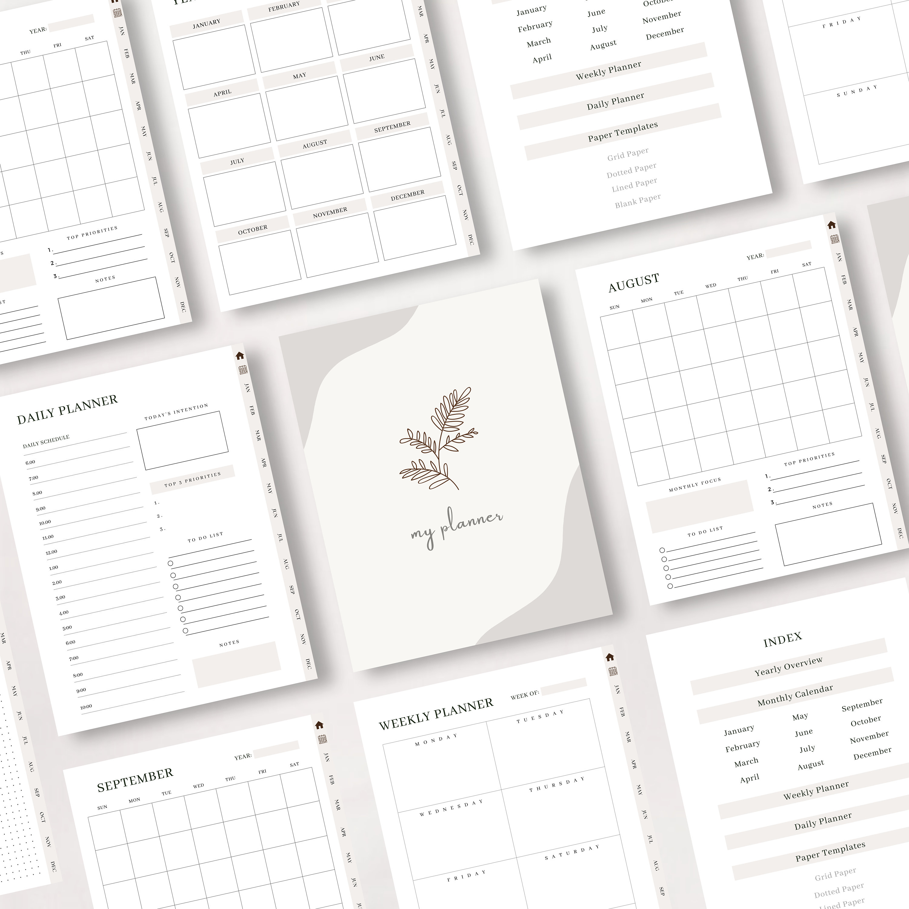 PLR Resell Digital Planner, Canva Template, Commercial Use Editable ...