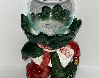 Fitz and Floyd “Old World Christmas Elves” Votive Candle Holder