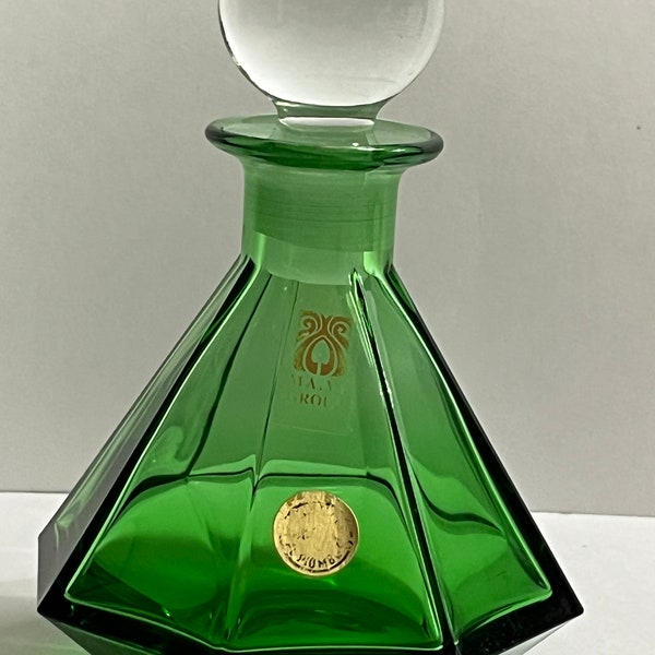 Cristallerie MA.VI Group Perfume Bottle with Glass Stopper Italian Al Piombo