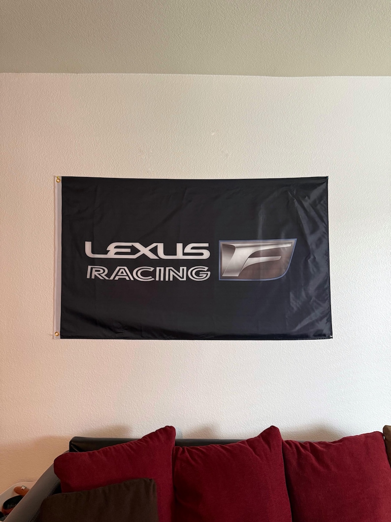 Lexus F Racing Flag 3x5 | JDM Garage, Man Cave Decor - Etsy