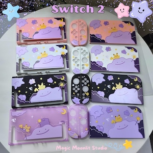 Ditto TPU Case Set for Switch 2, Pastel Console Protection Bundle,Gift Ready