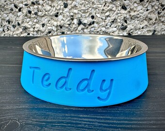 Personalized Dog Bowl, Cat Bowl, Pet Bowl, Metal