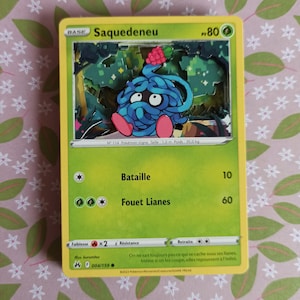 Carte Pokemon Personnalisé Saquedeneu / Tangela 3d