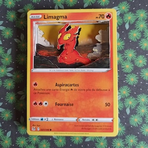 Carte Pokemon Personnalisé Limagma/Slugma 3d