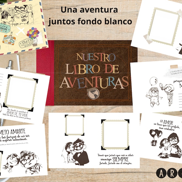 Una Aventura Juntos / Nuestro Libro de aventuras // My Aventure Book media carta // Libro pelicula UP