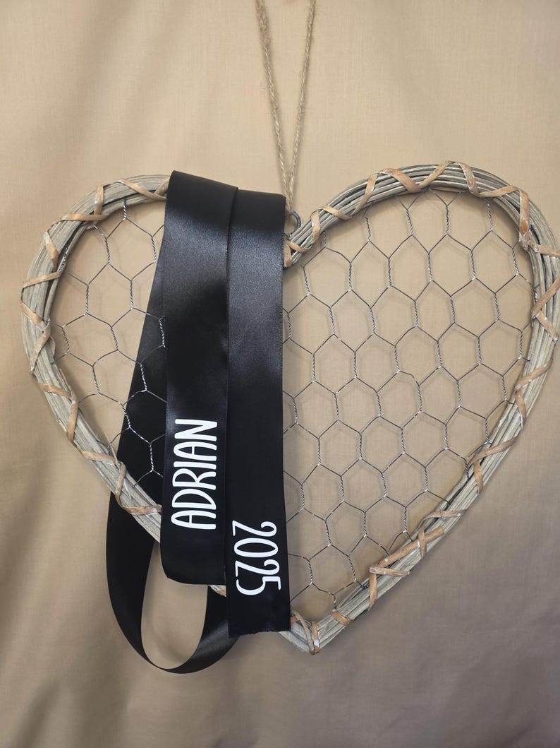 Personalized back-to-school bow with name | School cone bow with satin ribbon | Schoolchild 2026 | Back-to-school decoration gift image 9