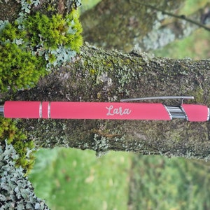Kugelschreiber personalisiert, Kugelschreiber mit Namen, Roségold, Stift mit Gravur, Muttertag,