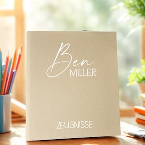 Personalized certificate folder, certificate folder with name, certificate folder for school child, gift for school enrollment, folder for certificates