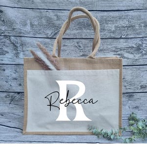 Personalisierte Jute Tasche, Geschenketasche, JGA Jute Tasche personalisiert, Braut, Trauzeugin, Brautjungfer, Beutel , Kollegin,
