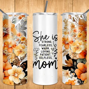 Ze is moeder 20oz Skinny 12oz SippyTumbler Sublimatie Design Tumbler Wrap Instant Download PNG-bestand