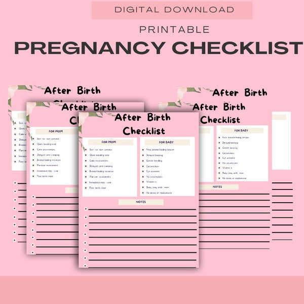 Baby Essentials Kit for New Parents, Newborn Necessities Bundle, mom and baby checklist, pregnancy checklist, baby checklist, labor list