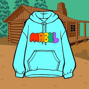 Mabel Name Sweater | Cute Cartoon Character Design | Soft Knit Pullover | Perfect for Fall and Winter | Fun and Comfortable Gift Idea
