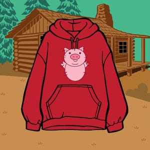 Waddles Mabel Sweater | Cute Pig Graphic Sweatshirt | Cute Animal Sweater | Unique Farm Animal Pullover | Unisex Mabel Hoodie