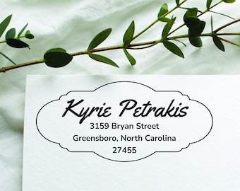 Personalized Return Address Stamp: Custom Family Name, Self-Inking